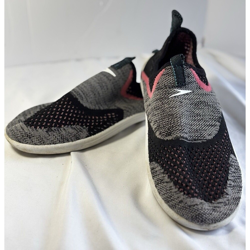 Surf Strider Juniors Water Swim Shoes Size 4-5 Heather Gray Pink Black Junior L